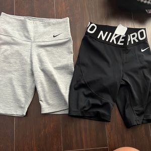 Nike Dri-Fit biker shorts set